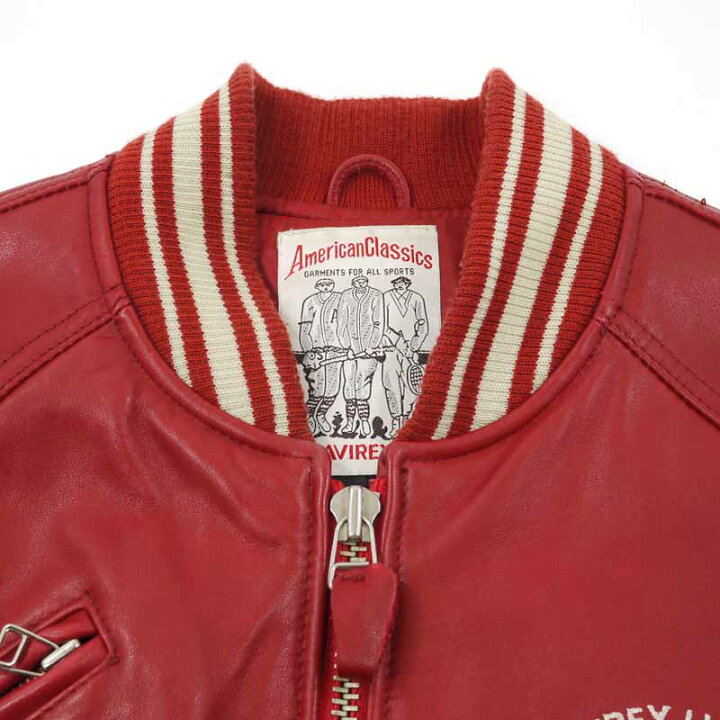 楽天市場】【中古】AVIREX｜アヴィレックス レザー スタジャン レッド 