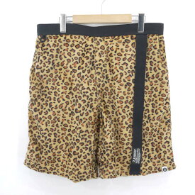 【中古】SAPEur｜サプール JIMMY'Z LEOPARD SHORTS ハーフパンツ ベージュ系 サイズ：L【f107】