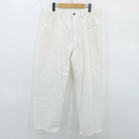 【中古】Wrangler×WACKO MARIA｜ラングラー×ワコマリア WRANCHER DRESS JEANS デニムパンツ ホワイト サイズ：L【f107】