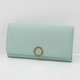 【中古】BVLGARI｜ブルガリ BVLGARI BVLGARI Large Wallet ブルガリブルガリ ラージウォレット 長財布 ブルー系【f125】