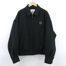 【中古】ZARA×ADERERROR｜ザラ×アーダーエラー OVERSIZED BOMBER JACKET　オーバーサイスボンバージャケット ブラック サイズ：M（USA）【f091】