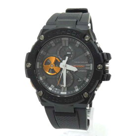 【中古】CASIO｜カシオ 腕時計 G-SHOCK Gショック G-STEEL GST-B100B-1A4JF クロノグラフ Bluetooth ソーラー ブラック【f131】