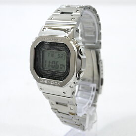 【中古】CASIO｜カシオ G-SHOCK　ORIGIN　FULL METAL Bluetooth　腕時計　デジタル電波ソーラー　GMW-B5000D-1JF 文字盤：ブラック　ベルト：シルバー【f131】