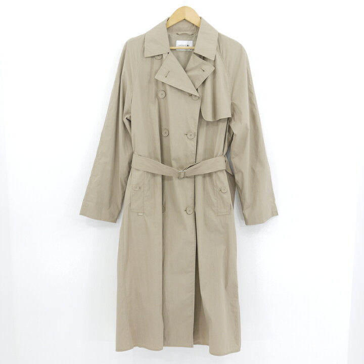 楽天市場】【中古】LACOSTE｜ラコステ トレンチコート ベージュ サイズ 