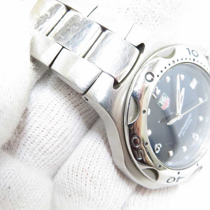 TAG Heuer｜タグホイヤー キリウムデイト 腕時計 ネイビー(文字盤)×シルバー(ベルト)