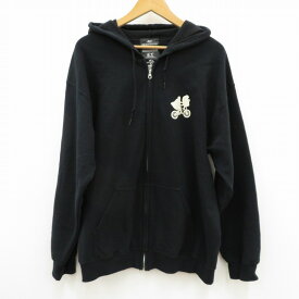 【中古】MILKBOY｜ミルクボーイ ×430 E.T ZIP HOODIE/×フォーティーン E.T ジップ フーディー ジップパーカー ブラック サイズ：L / ストリート【f103】