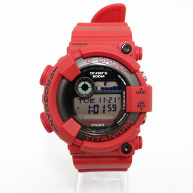 【中古】CASIO｜カシオ G-SHOCK FROGMAN/ジーショックフロッグマン 30周年記念モデル GW-8230NT-4JR デジタル電波ソーラー 腕時計 ブラック(文字盤)×レッド(ベルト)【f131】