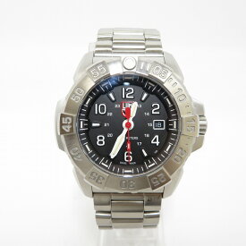 【中古】LUMINOX｜ルミノックス ネイビーシールズ スチール 3250シリーズ 3252.L アナログクオーツ 腕時計 ブラック(文字盤)×シルバー(ベルト)【f131】