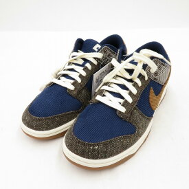 【中古】NKE｜ナイキ Dunk Low PRM "Midnight Navy and Baroque Brown"/ ダンク ロー PRM "ミッドナイトネイビー アンド バロックブラウン" FQ8746-410 スニーカー ネイビー サイズ：27cm【f126】