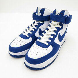 【中古】NIKE｜ナイキ Air Force 1 High EMB "Dodgers"/エアフォース1 ハイ EMB "ドジャース" DC8168-100 スニーカー ブルー サイズ：27cm【f126】