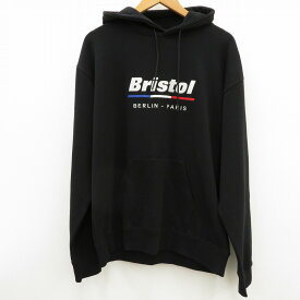 【中古】F.C. REAL BRISTOL｜エフシーレアルブリストル TOUR LOGO SWEAT HOODIE/ツアーロゴスウェットパーカー FCRB-240070 プルオーバーパーカー ブラック サイズ：L / ストリート【f103】