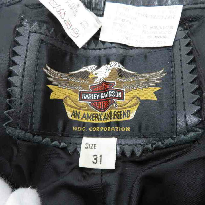 楽天市場】【中古】HARLEY DAVIDSON|ハーレーダビッドソン レザーパンツ ブラック サイズ:31 / アメカジ【f107】 : お宝市番館 楽天市場】【中古】HARLEY DAVIDSON|ハーレーダビッドソン レザーパンツ ブラック サイズ:31 / アメカジ【f107】 : お宝市番館