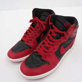 【中古】NIKE｜ナイキ Air Jordan 1 High ’85 "Varsity Red"/エアジョーダン 1 ハイ '85 "バーシティレッド"　BQ4422-600　ハイカットスニーカー レッド サイズ：26.5cm【f126】