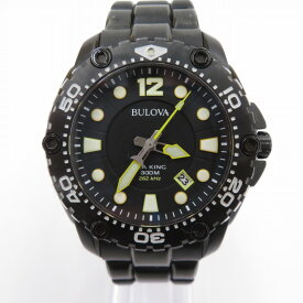 【中古】BULOVA｜ブローバ Sea King　98B242 アナログ自動巻き　腕時計 ブラック【f131】