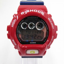 【中古】CASIO｜カシオ G-SHOCK　ジーショック　TRANSFORMERS ANNIVERSARY LIMITED MODELS トランスフォーマー コラボ ロボット マスターオプティマスプライム セット　DW-6900TF-SET デジタルクォーツ　腕時計　 レッド×ブルー【f131】