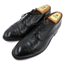 【中古】ALDEN｜オールデン 901　STRAIGHT TIP BAL OXFORD　ストレートチップ　レザーシューズ ブラック サイズ：US9(27.0cm程度)【f127】