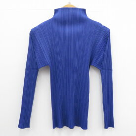 【中古】ISSEY MIYAKE PLEATS PLEASE　｜イッセイミヤケプリーツプリーズ プリーツハイネックトップス　PP12-JK405 パープル サイズ：3 / セレクト・ストリート【f110】