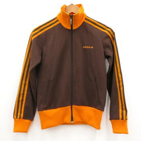 【中古】adidas｜アディダス 00s　トラックジャケット ブラウン サイズ：L【f098】