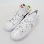 【中古】NIKE × SACAI｜ナイキ × サカイ Blazer Low "White Patent Leather" ブレーザー ロー "ホワイト パテント レザー" DM6443-100 スニーカー ホワイト サイズ：27.5cm【f126】