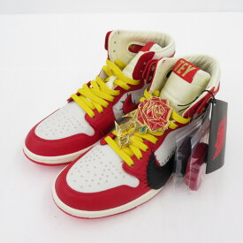 【中古】NIKE × Teyana Taylor｜ナイキ × テヤナ・テイラー WMNS Air Jordan 1 High Zoom CMFT 2 "Gym Red" ウィメンズ エアジョーダン1 ハイ ズーム CMFT 2 "ジムレッド" FJ0604-601 スニーカー レッド サイズ：27.0cm【f126】