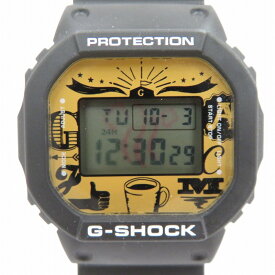 【中古】CASIO｜カシオ × GEORGIA ジョージア G-SHOCK ジーショック DW-5600SK-1 デジタル 腕時計 ブラック【f131】