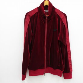 【中古】Onitsuka Tiger｜オニツカタイガー Unisex TRACK TOP ベロア トラックジャケット 2183B006 レッド サイズ：L / アメカジ【f93】