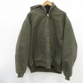 【中古】Carhartt｜カーハート Active Jacket ジップアップ アクティブジャケット グリーン サイズ：3XL / アメカジ【f93】