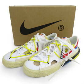 【未使用】Off-White × NIKE オフホワイト ナイキ BLAZER LOW 77 ブレザー ロー DH7863-100 US8/26cm 箱有