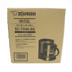 象印 ZOJIRUSHI 珈琲通 コーヒーメーカー EC-TD40-BA ブラック　※中古美品