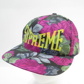 Supreme シュプリーム Floral 5-Panel Cap フローラル 5 パネルキャップ 帽子 フリーサイズ ※中古