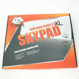 SKYPAD 2.0 XL ブラック ゲーミングガラスマウスパッド 370×450mm ※中古