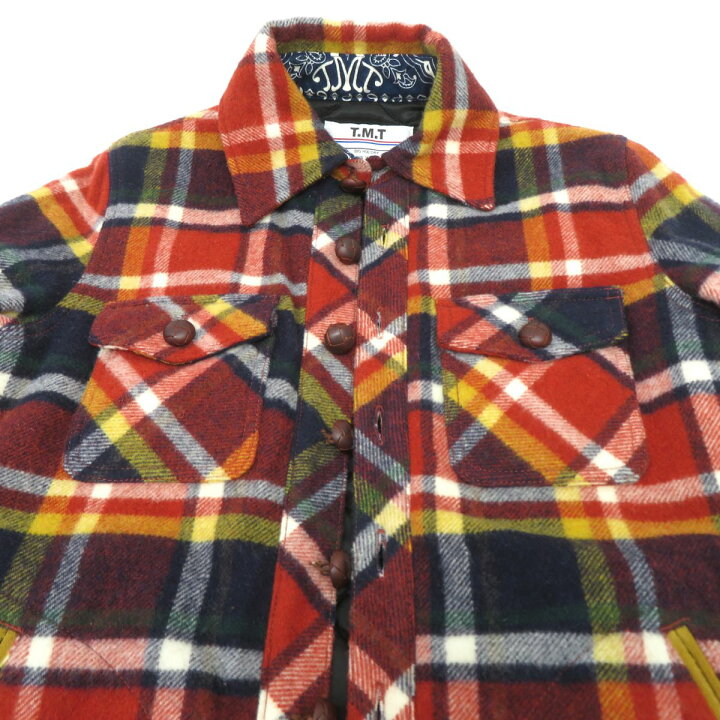 楽天市場】TMT ティーエムティー 15AW ウール チェック CPO ジャケット 