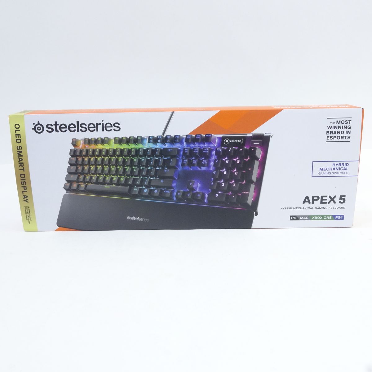 SteelSeries ゲーミングキーボード 青軸 有線 Apex5 | hmgrocerant.com