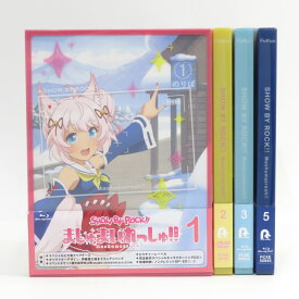 Blu-ray (2巻のみDVD) TVアニメ SHOW BY ROCK!! ましゅまいれっしゅ!! 1巻・2巻・3巻・5巻 計4本 セット ※中古