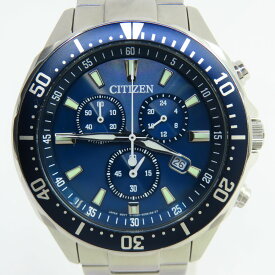 CITIZEN シチズン コレクション オキシー エコ・ドライブ クロノグラフ VO10-6772F H500-S064597 ソーラー 腕時計 ※中古　
