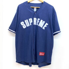 Supreme シュプリーム Ultrasuede Mesh Baseball Jersey ウルトラスエード メッシュ ベースボール 半袖シャツ XL ※中古 【津山店】