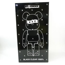 メディコムトイ BE@RBRICK ベアブリック GOD SELECTION XXX ゴッドセレクション BLACK CLEAR 1000％ ※中古