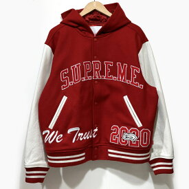 Supreme シュプリーム King Hooded Varsity Jacket スタジャン ブルゾン ジャケット サイズL メンズ ※中古 【津山店】