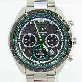 SEIKO × TOYOTA MODELLISTA セイコー トヨタ V175-0FB0 クロノグラフ ソーラー 腕時計 ※中古　