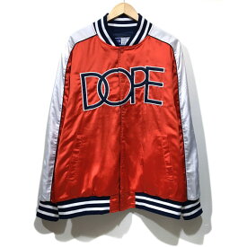 DOPE スタジャン リバーシブル レッド/ネイビー メンズL 　※中古　【津山店】