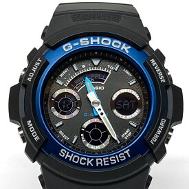 【新古品】 CASIO カシオ Gショック G-SHOCK ブラック×ブルー AW-591-2AJF 腕時計 【津山店】