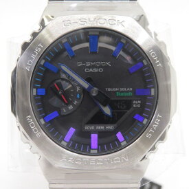 【未使用】CASIO カシオ G-SHOCK フルメタル レインボーカラーアクセント GM-B2100PC-1AJF タフソーラー 腕時計