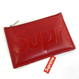 Supreme シュプリーム 25FW Leather Zip Card Holder レザー ジップ カードホルダー ※中古