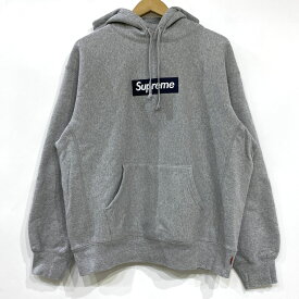 Supreme シュプリーム Box Logo Hooded Sweatshirt パーカー ヘザーグレー Mサイズ ※中古
