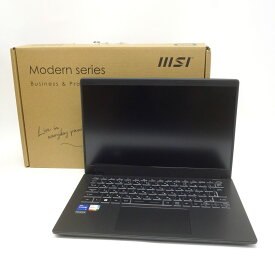 【未使用】MSI ビジネスノートPC Modern 14 C13M 6037JP クラシックブラック WIN11/i5/8GB/NVMe512GB ノートパソコン