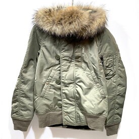 AMERICAN RAG CIE アメリカンラグシー N2B ミリタリー ブルゾン フライトジャケット サイズ2 カーキ メンズ ※中古 【津山店】