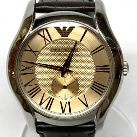 EMPORIO ARMANI エンポリオ・アルマーニ AR-1704 クオーツ ブラウン 腕時計 ※中古 【津山店】