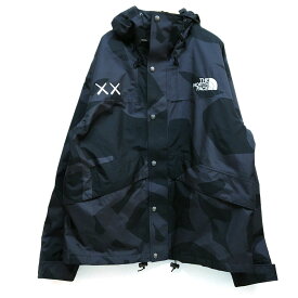 THE NORTH FACE ザノースフェイス KAWS マウンテンジャケット マウンテンパーカ ブラック サイズL ※中古 【津山店】