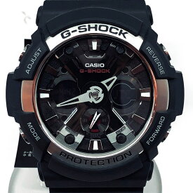 CASIO　カシオ　G-SHOCK　GA-200-1AJF　アナログデジタル　腕時計　ブラック×シルバー　※新古品　【津山店】