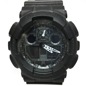 CASIO カシオ G-SHOCK GA-100-1A1JF アナログデジタル 腕時計 ブラック ※中古 【津山店】